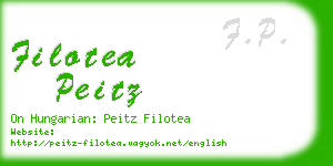 filotea peitz business card
